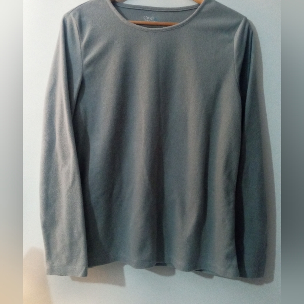 Croft & Barrow Intimates Heather Gray Pajama Top - Small - Super Soft Lounge
